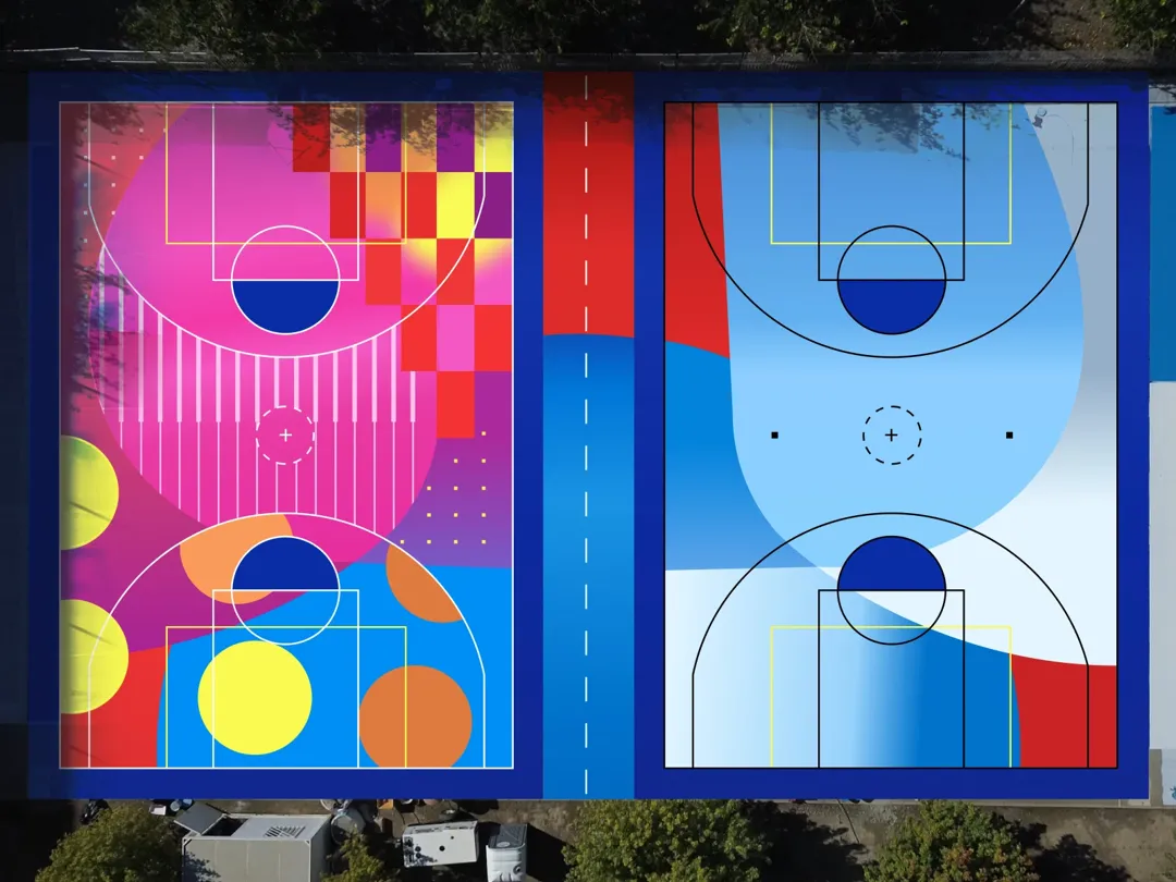 The Playing Canvas, pistas de baloncesto con arte urbano creadas para Puleva en Granada
